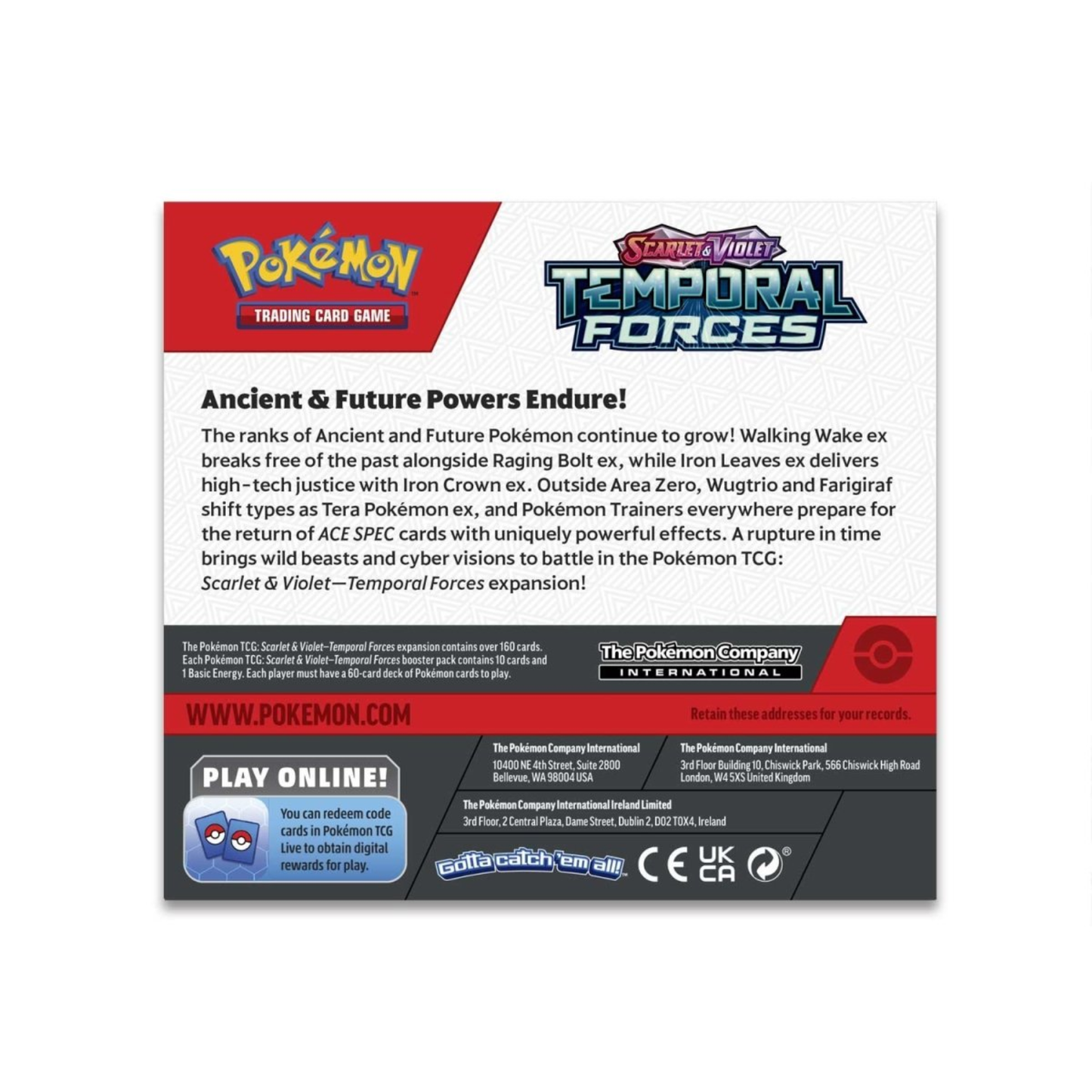 Pokemon TCG Scarlet & Violet Temporal Forces Booster Display Box (36 Packs) Factory Sealed