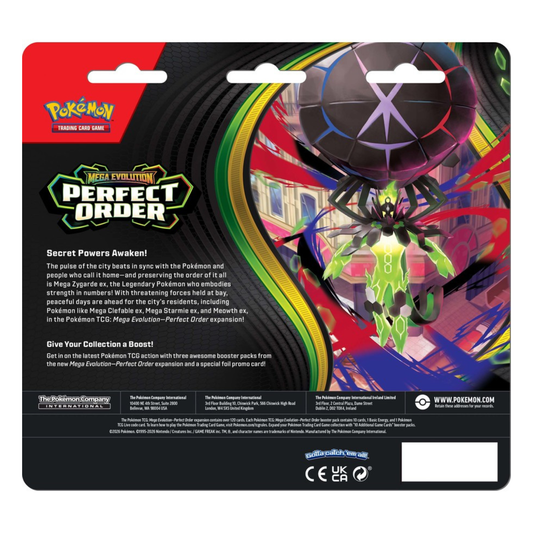 Pokémon TCG: Mega Evolution — Perfect Order 3-Booster Blister