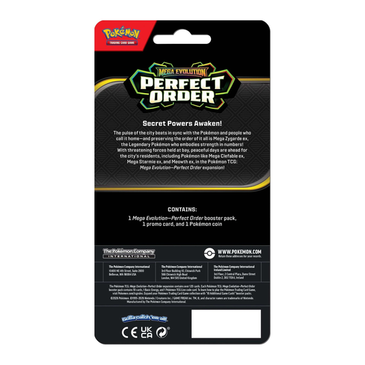 Pokémon TCG: Mega Evolution — Perfect Order Checklane Blister