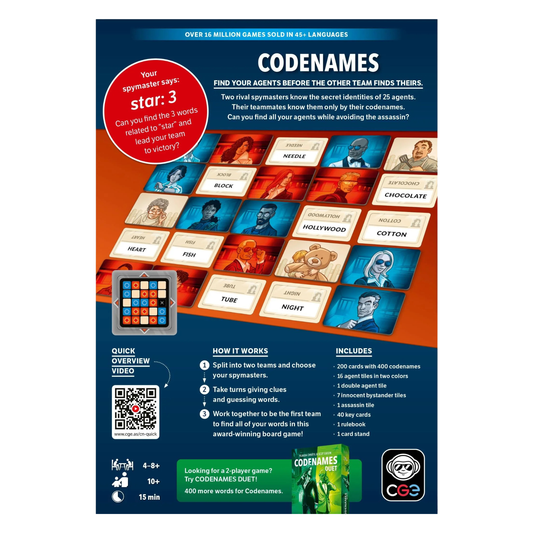Codenames Board Game | Team-Based Word & Clue Game