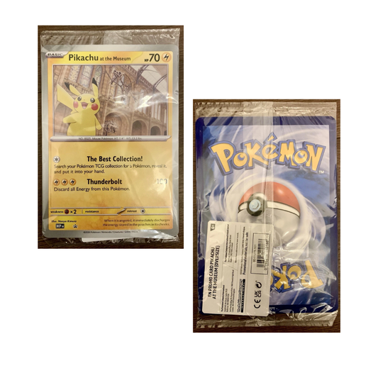Pokémon Pikachu at the Museum Jumbo Promo Card – Pokémon Center Promo