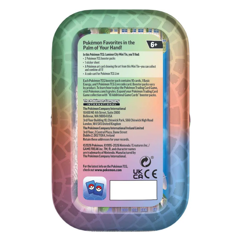 Pokémon TCG: Lumiose City Mini Tin (Assorted) | PRE-ORDER 05/06/2026