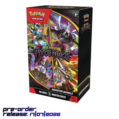 Pokémon TCG: Mega Evolution – Pitch Black Booster Bundle (6 Packs) | PRE-ORDER 17/07/2026