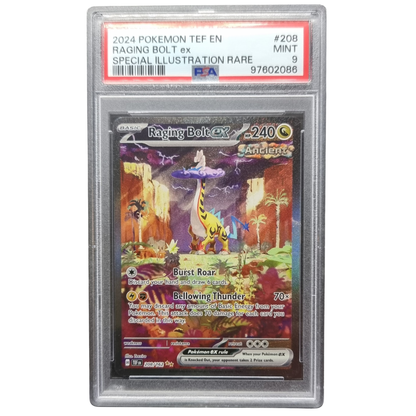 Raging Bolt ex #208/162 — TEF English Special Illustration Rare | PSA 9