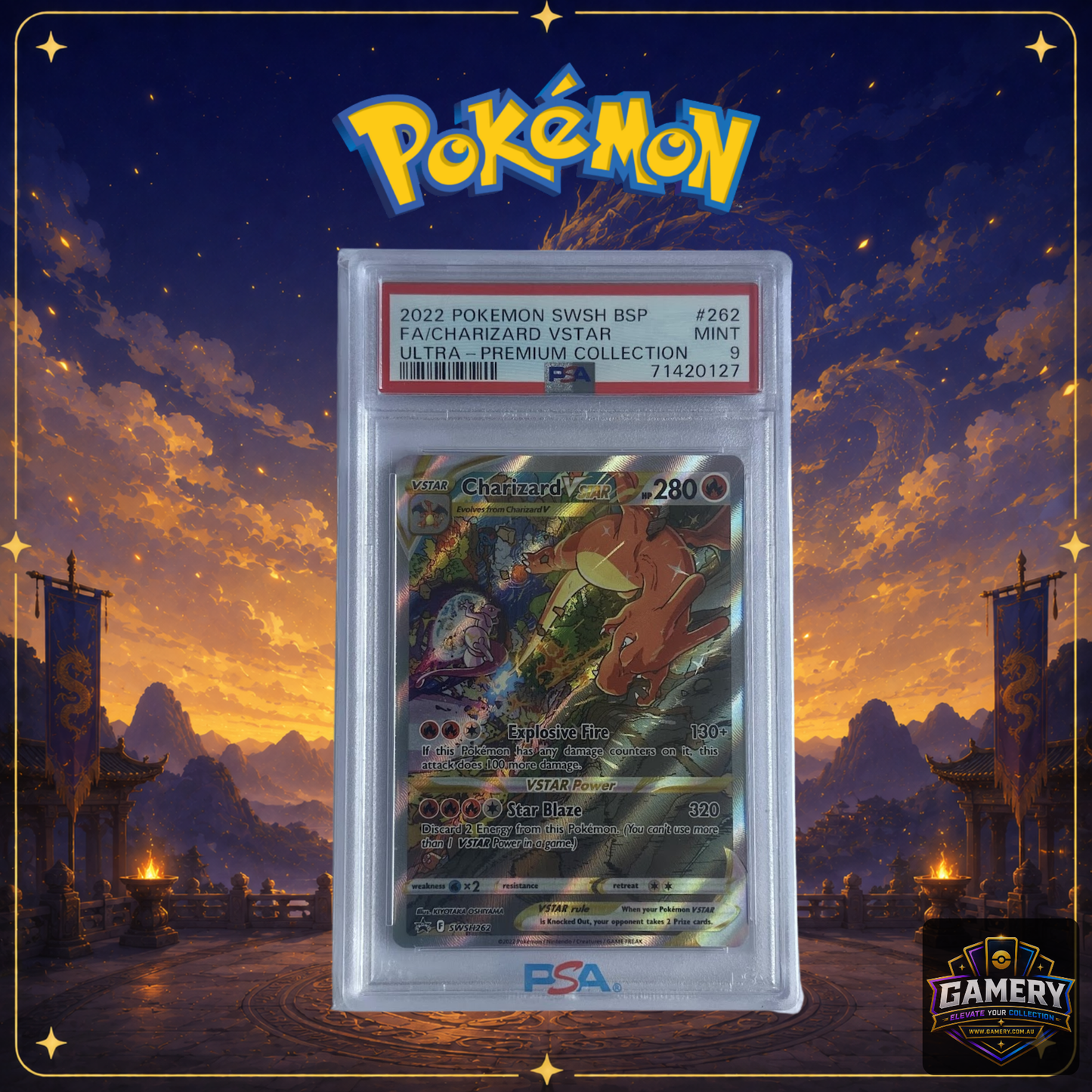 Charizard VSTAR SWSH262 PSA 9 | Graded Pokemon Card
