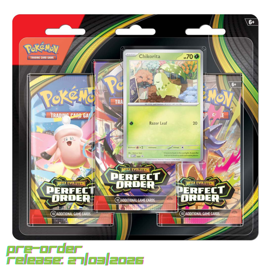 Pokémon TCG: Mega Evolution — Perfect Order 3-Booster Blister | Pre-Order