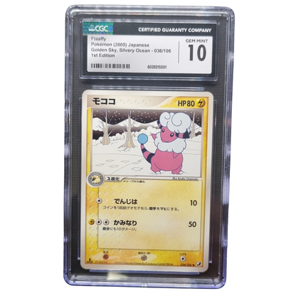 Flaaffy #036/106 — Golden Sky, Silvery Ocean (1st Edition) | CGC 10