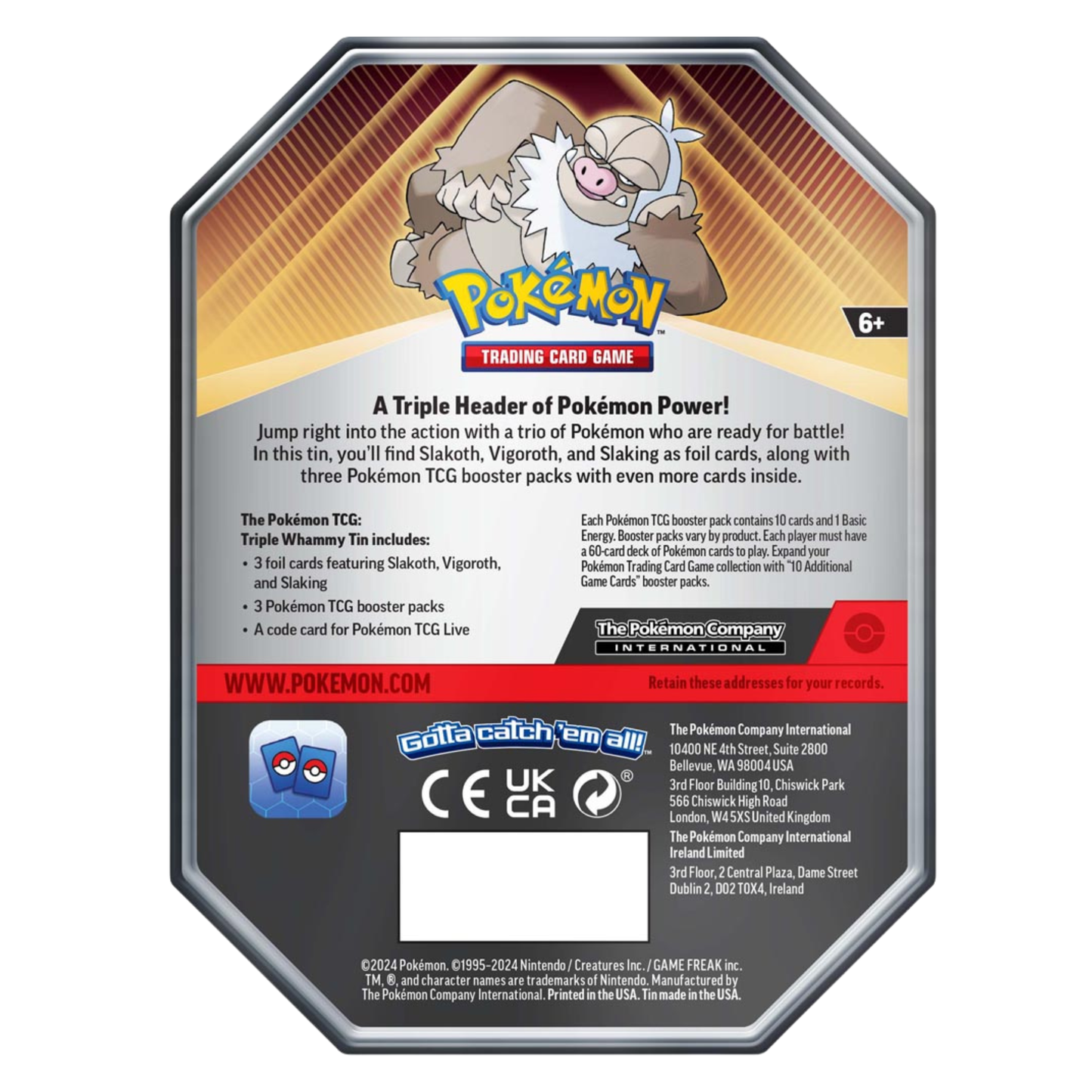 Pokémon TCG: Triple Whammy Collector Tin Art Set (3 Tins)