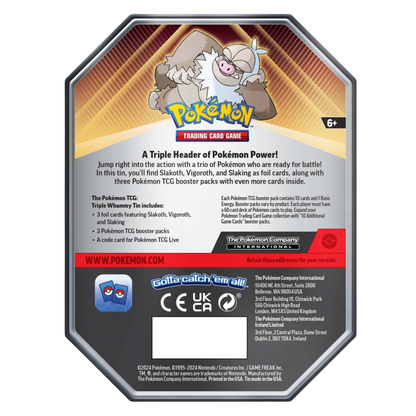 Pokémon TCG: Triple Whammy Collector Tin Art Set (3 Tins)