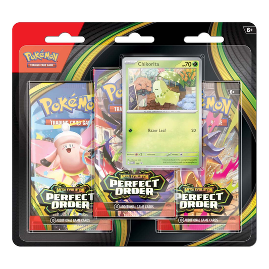 Pokémon TCG: Mega Evolution — Perfect Order 3-Booster Blister | Pre-Order
