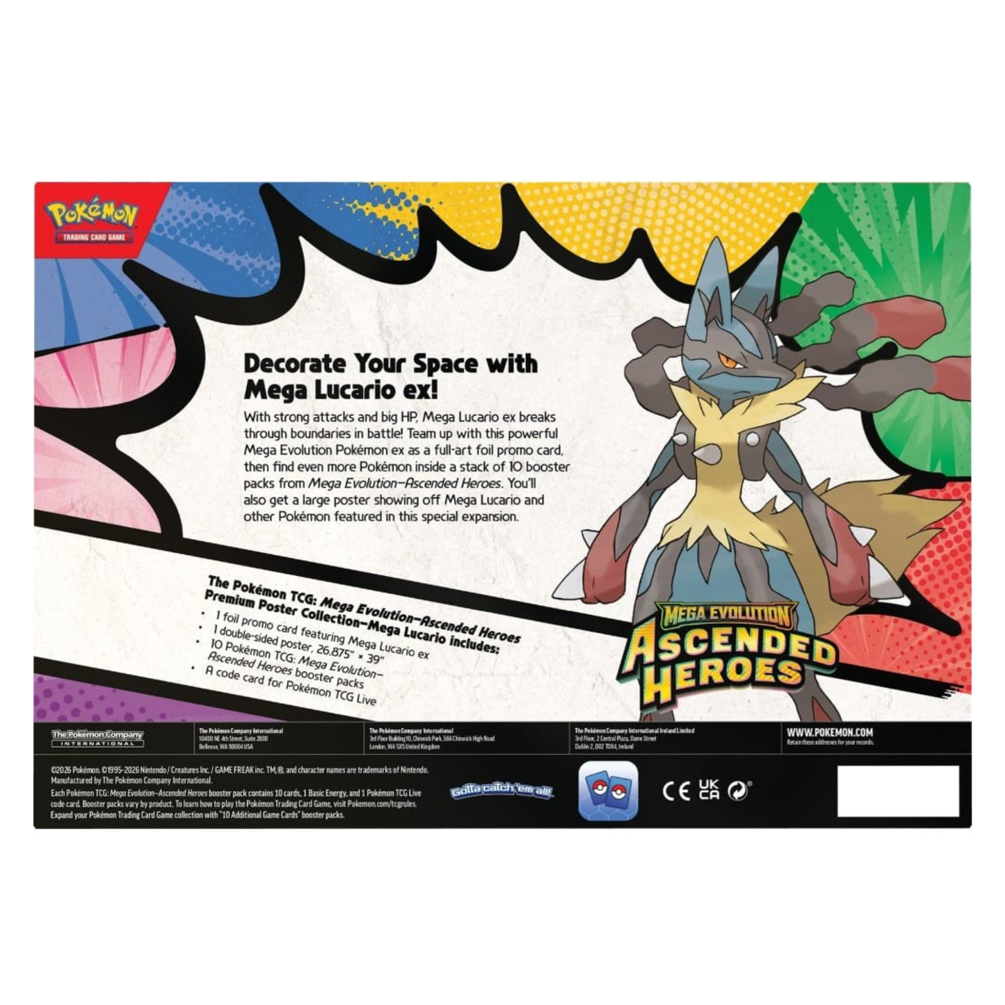Pokémon TCG: Mega Evolution – Ascended Heroes Premium Poster Collection | Pre-Order