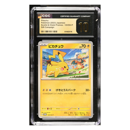 CGC Pristine 10 Pikachu 120/SV-P Japanese Promo Gift Campaign Pokémon Card