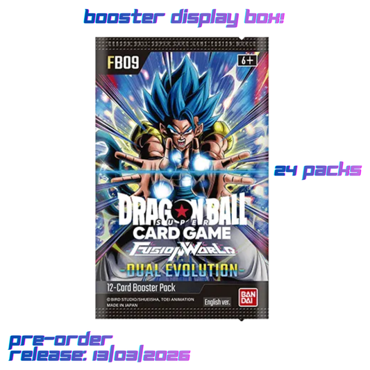 Dragon Ball Super Card Game Fusion World: DUAL EVOLUTION [FB09] Booster Display Box | Pre-Order