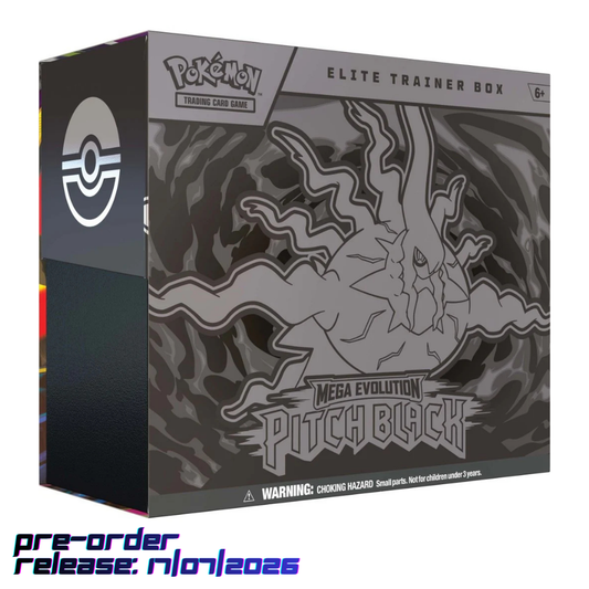 Pokémon TCG: Mega Evolution – Pitch Black Elite Trainer Box (ETB) | PRE-ORDER 17/07/2026