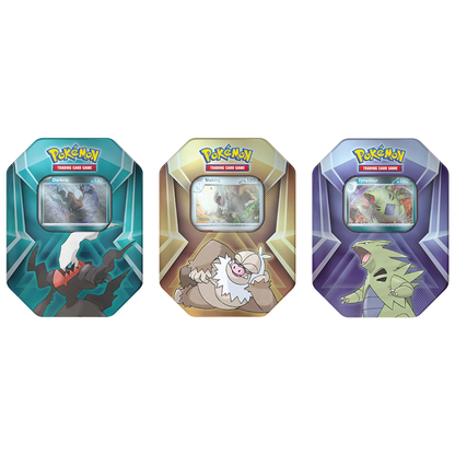 Pokémon TCG: Triple Whammy Collector Tin Art Set (3 Tins)