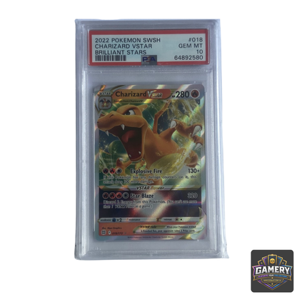 Charizard VSTAR 18/172 Brilliant Stars PSA 10 | Graded Pokemon Card