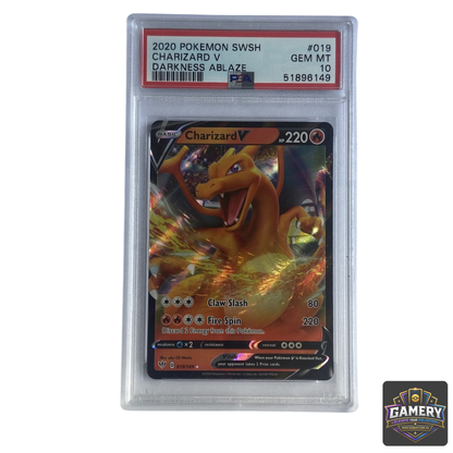 Charizard V 019/189 Darkness Ablaze PSA 10 | Graded Pokemon Card