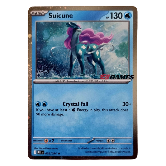 Suicune 026/094 - EB Games Stamped Promo - Holo - NM (Raw) - English