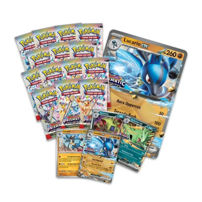 Pokémon TCG Prismatic Evolutions Lucario & Tyranitar Premium Collection | 14 Packs + Promos | PRE-ORDER 22/06/2026
