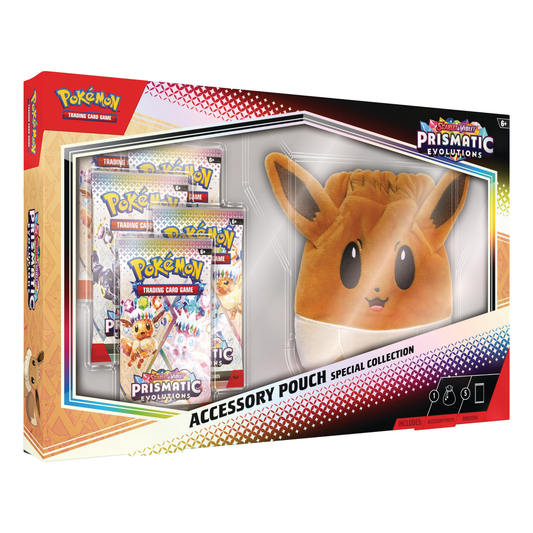 Pokémon TCG Scarlet & Violet Prismatic Evolutions Accessory Pouch Special Collection – Eevee