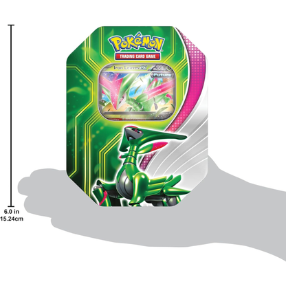 Pokémon TCG: Paradox Clash Tin — Iron Leaves ex (4 Packs + Foil Promo) | Sealed