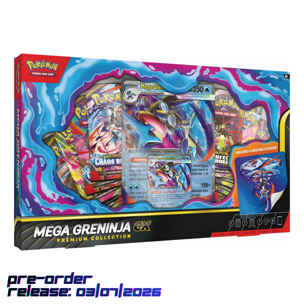 Pokémon TCG: Mega Greninja ex Premium Collection | PRE-ORDER 03/07/2026