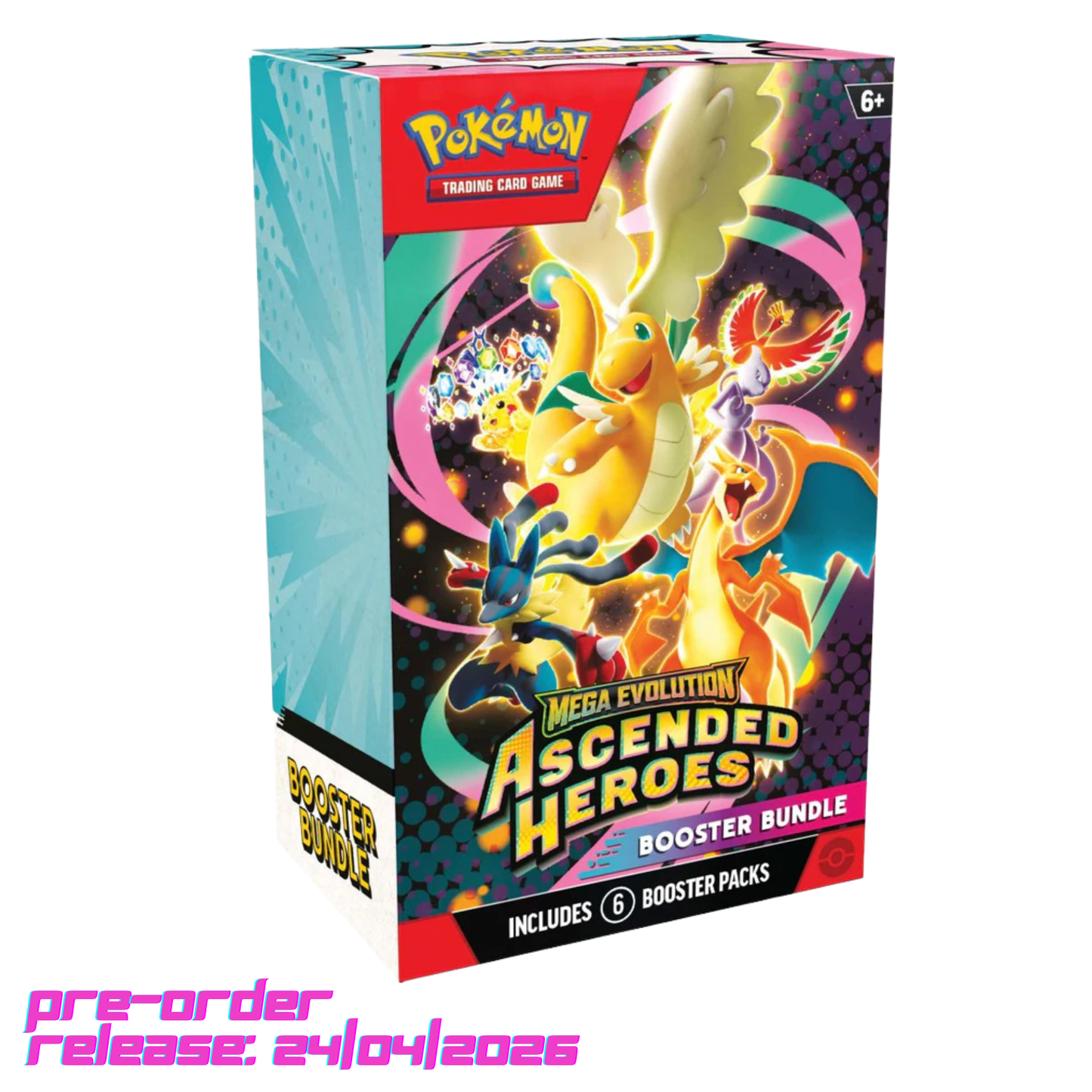 Pokémon TCG: Mega Evolution — Ascended Heroes Booster Bundle (6 Packs) (Pre-Order)