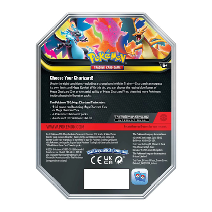 Pokémon TCG: Mega Charizard ex Tin | Out Now!