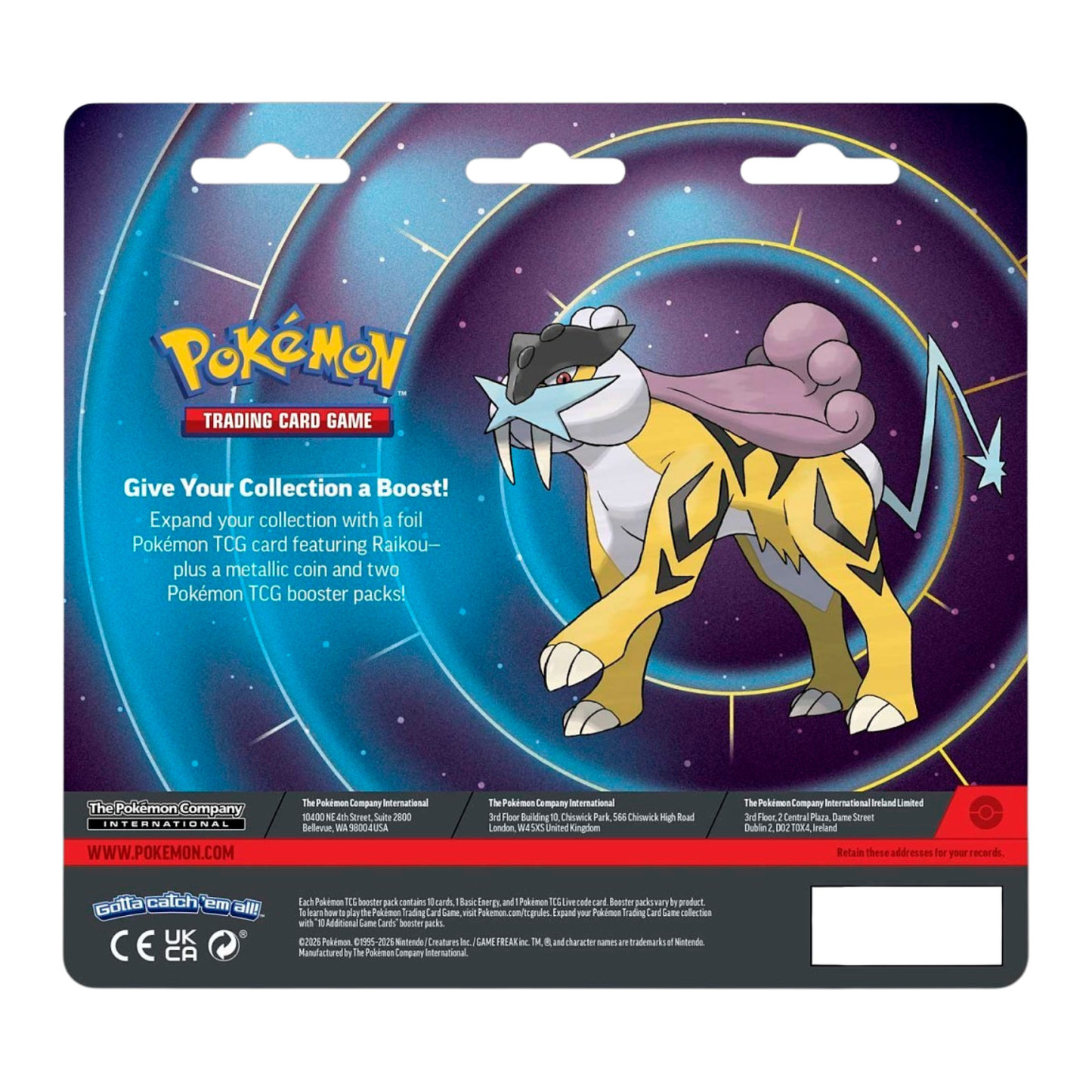 Pokémon TCG – Raikou 2-Pack Blister (Phantasmal Flames + Mega Evolution) | Holo Promo