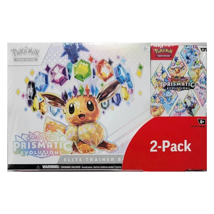 Pokémon TCG Prismatic Evolutions Costco Bundle – Elite Trainer Box + Booster Bundle