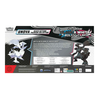 Pokémon TCG Unova Heavy Hitters Premium Collection – Black Bolt & White Flare 12 Packs
