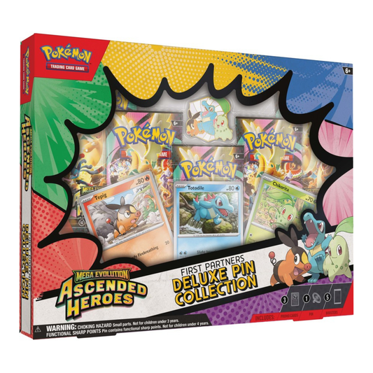 Pokémon TCG – Ascended Heroes First Partners Deluxe Pin Collection | Out Now