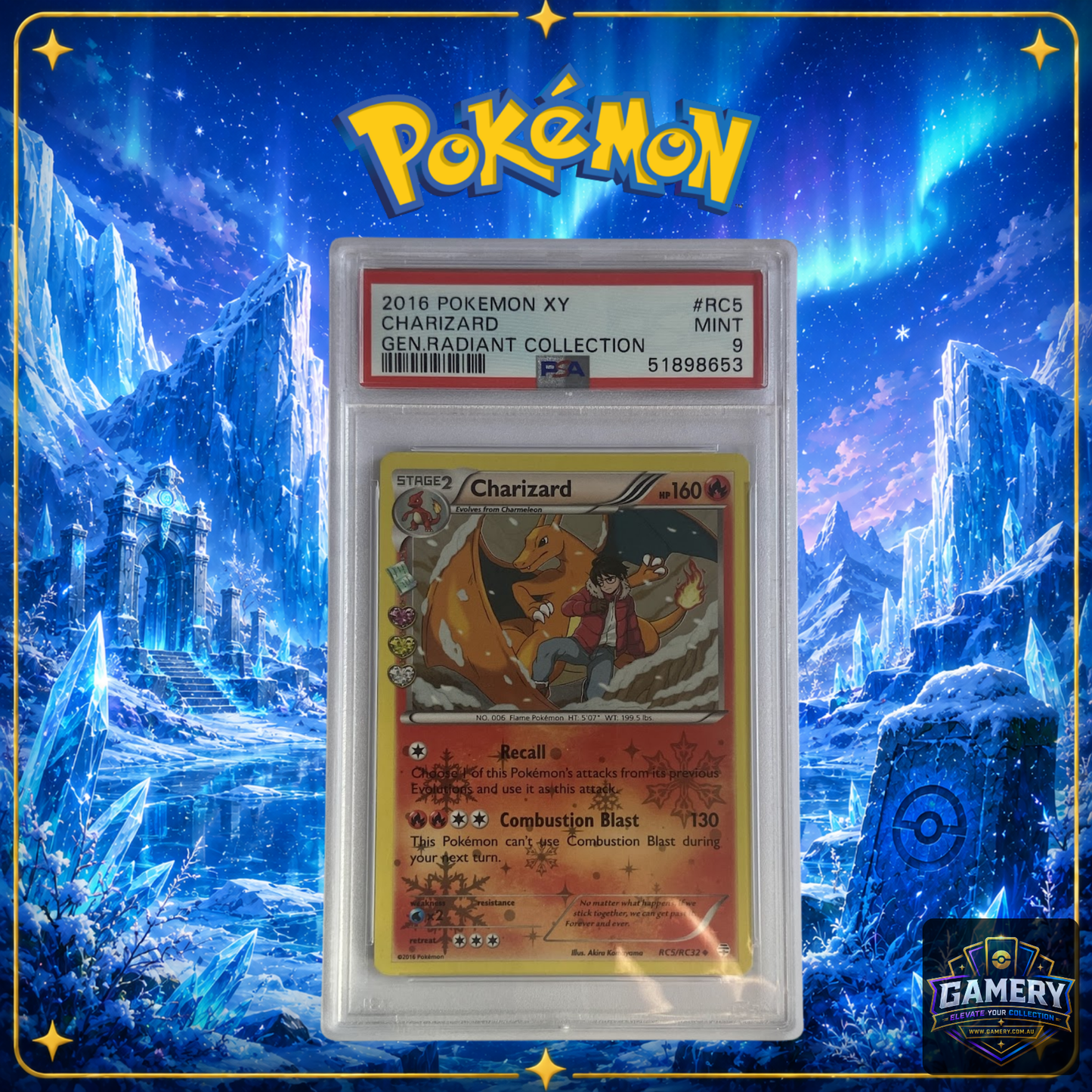 Charizard RC5/RC32 Radiant Collection PSA 9 | Graded Pokemon Card