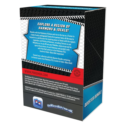 Pokémon TCG: Black Bolt Booster Bundle (6 Packs) | English