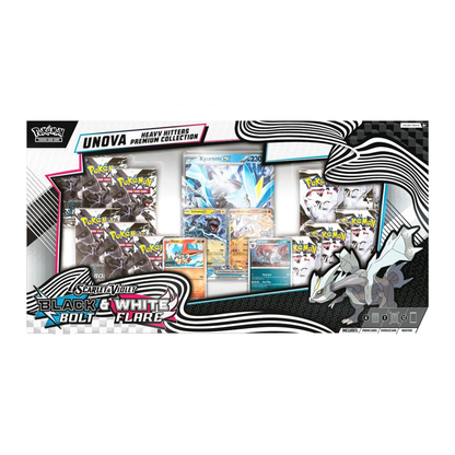 Pokémon TCG Unova Heavy Hitters Premium Collection – Black Bolt & White Flare 12 Packs