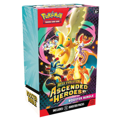 Pokémon TCG: Mega Evolution — Ascended Heroes Booster Bundle (6 Packs) (Pre-Order)