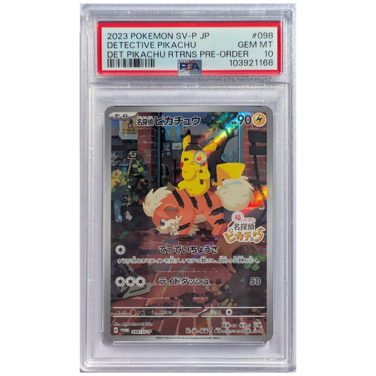PSA 10 Detective Pikachu #098 SV-P Japanese Promo GEM MINT Pokémon Card