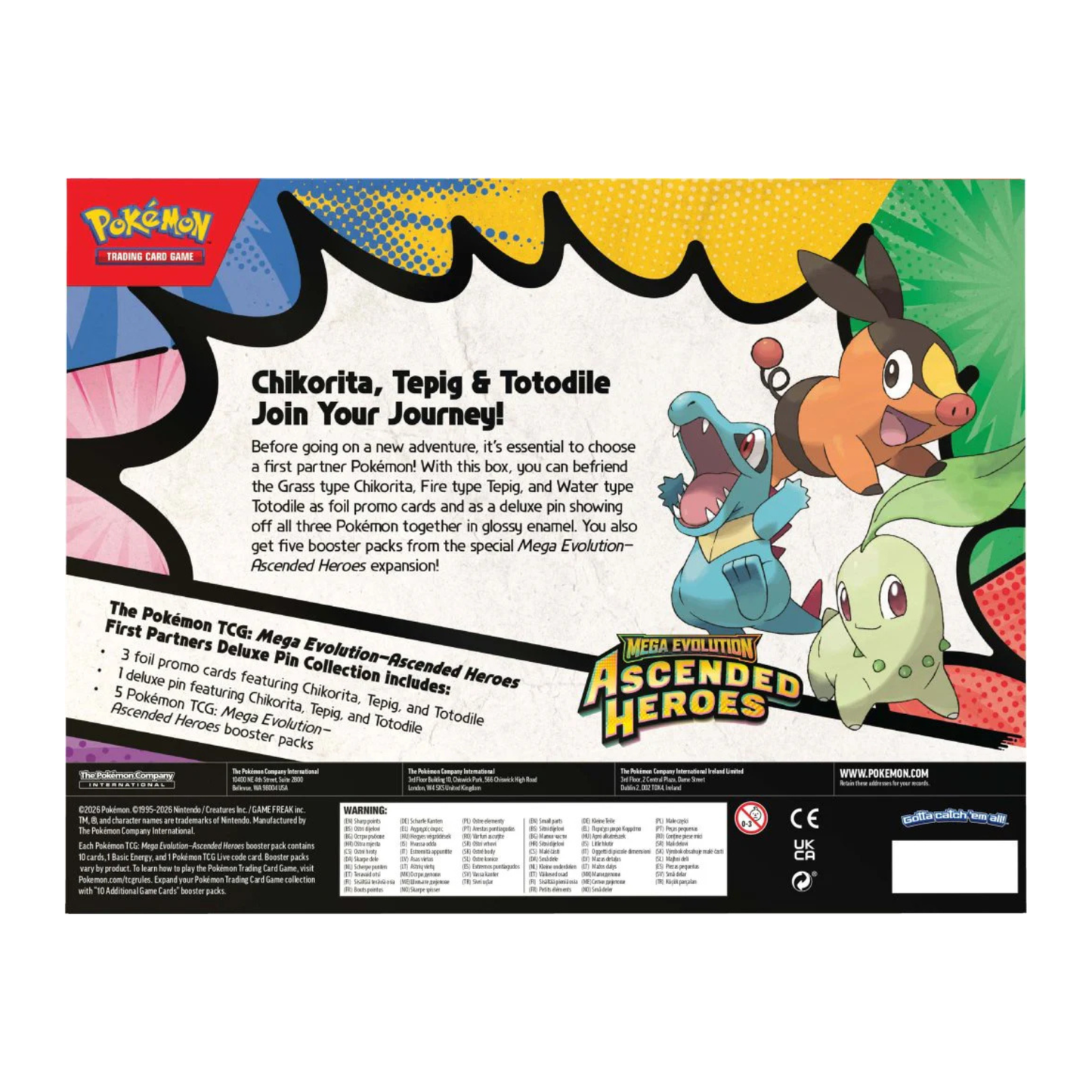 Pokémon TCG – Ascended Heroes First Partners Deluxe Pin Collection | Pre-Order