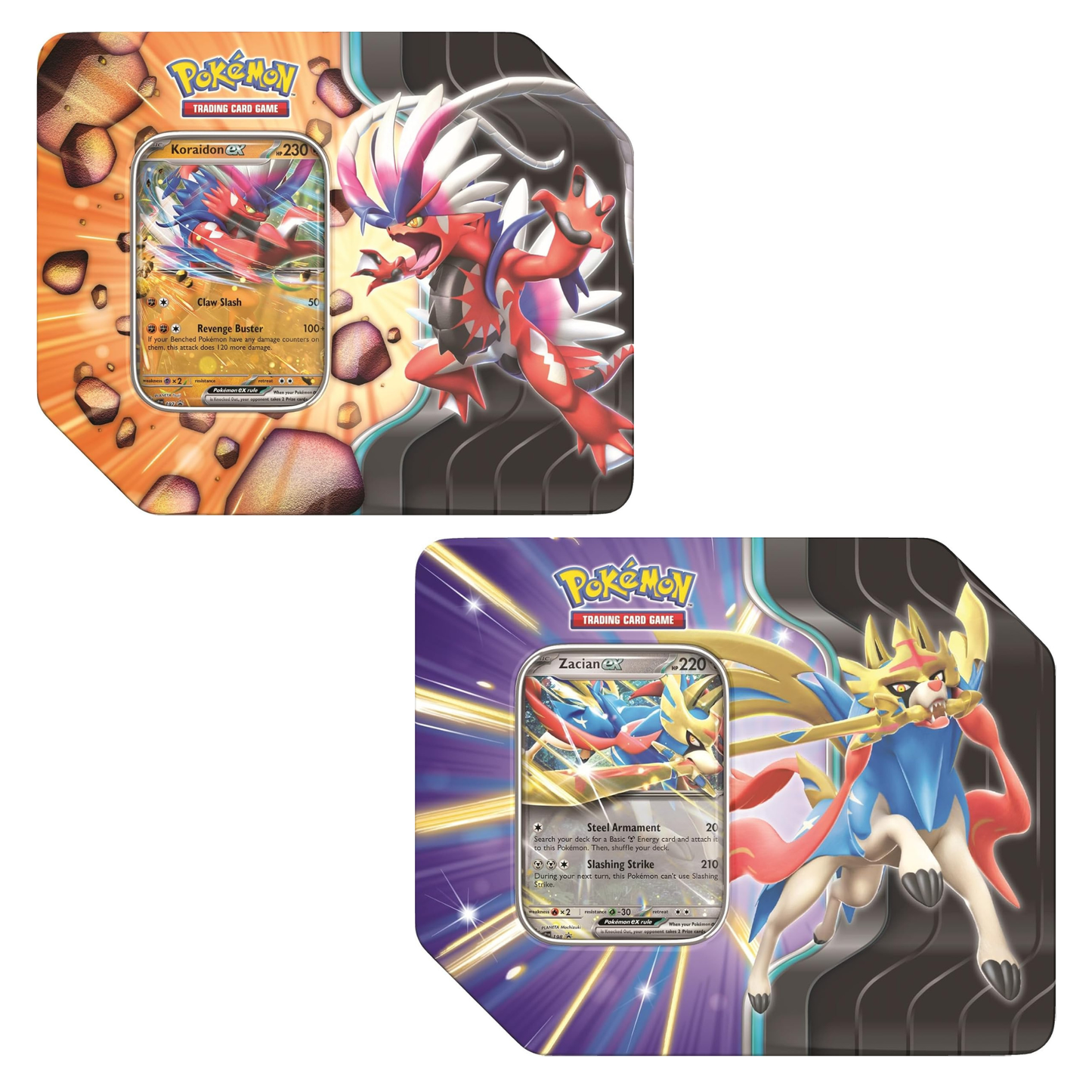 Pokémon TCG: Slashing Legends Tin Art Set (2 Tins)