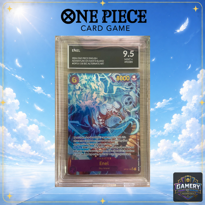 Enel OP15-118 SEC Alternate Art – Alpha Card Grading 9.5 Mint+