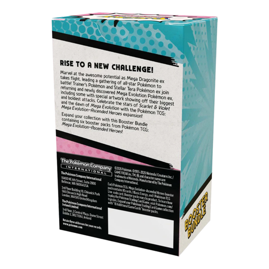 Pokémon TCG: Mega Evolution — Ascended Heroes Booster Bundle (6 Packs) - torn seal