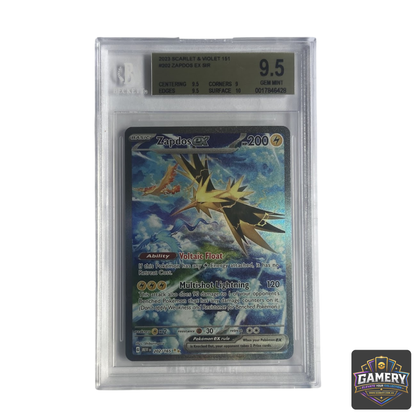Pokemon TCG Zapdos ex 202/165 English BGS 9.5 Gem Mint Graded Card