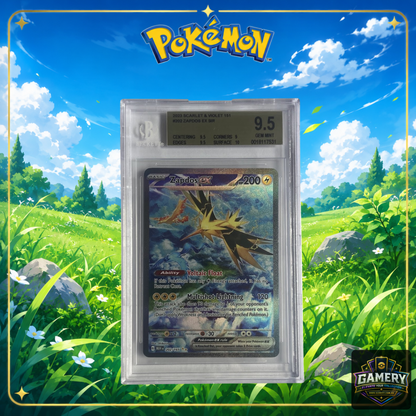 Pokemon TCG Zapdos ex 202/165 English BGS 9.5 Gem Mint Graded Card