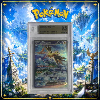 Pokemon TCG Zapdos ex 202/165 English BGS 9.5 Gem Mint Graded Card