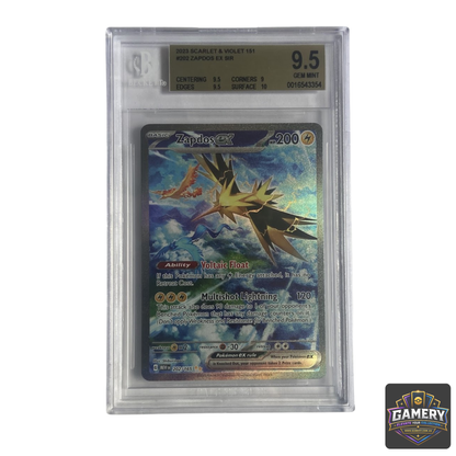 Pokemon TCG Zapdos ex 202/165 English BGS 9.5 Gem Mint Graded Card
