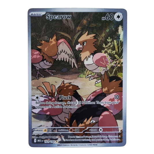 Spearow 151/132 (Mega Evolutions) - Holo - NM (Raw) - English