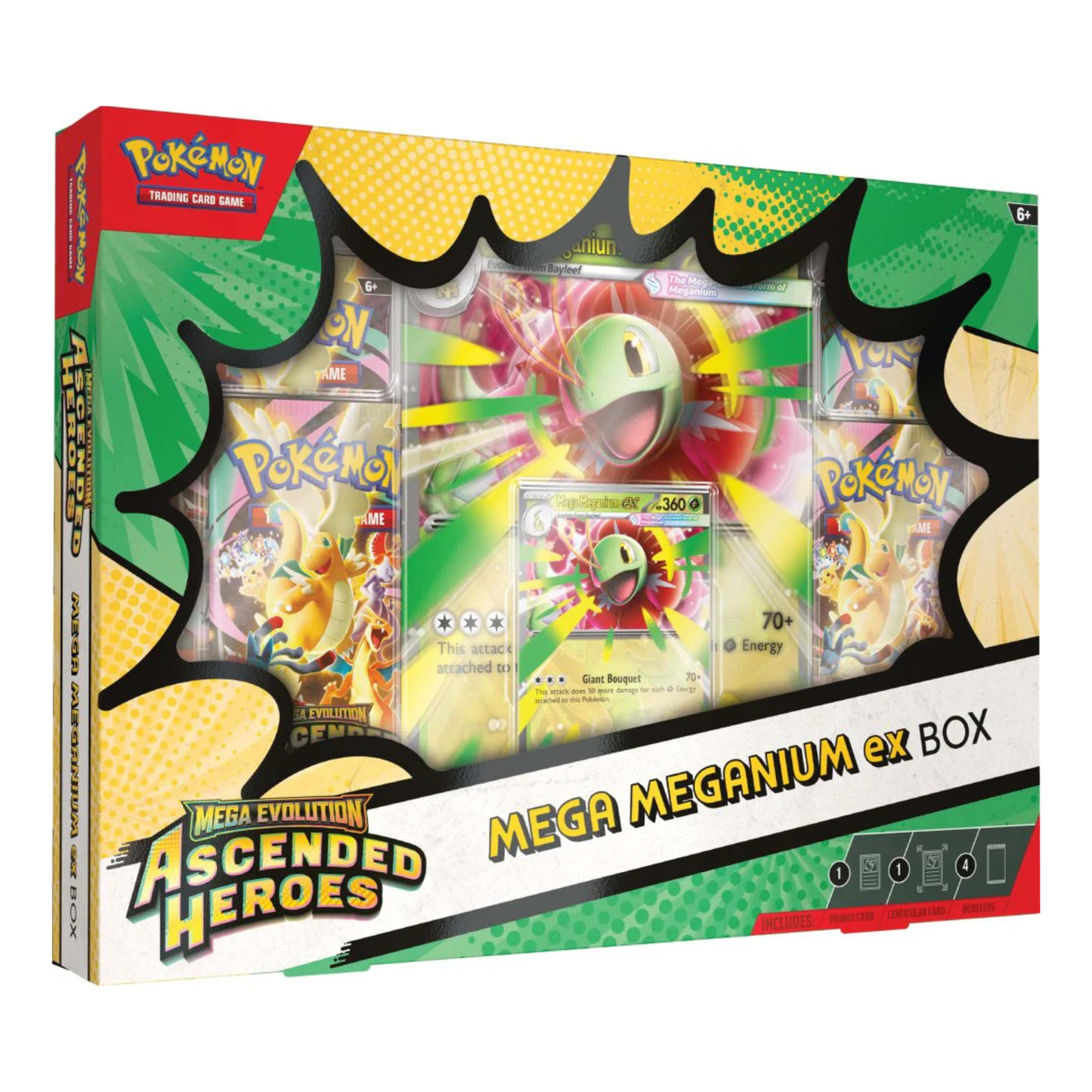 Pokémon TCG – Ascended Heroes Mega ex Box (Emboar / Meganium / Feraligatr) | Pre-Order