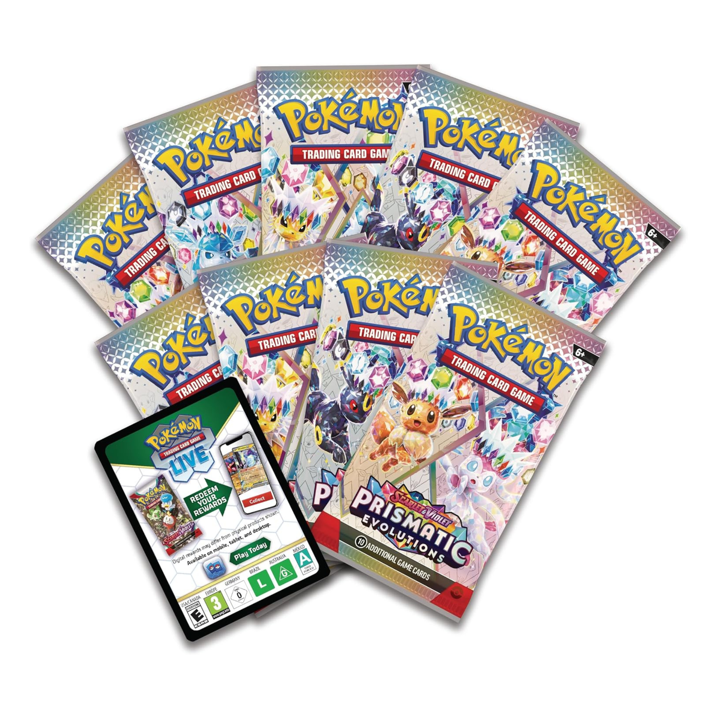 Pokémon TCG Prismatic Evolutions Costco Bundle – Elite Trainer Box + Booster Bundle