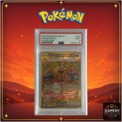 Charizard ex 228/197 Obsidian Flames Hyper Rare PSA 9 Mint Graded Card