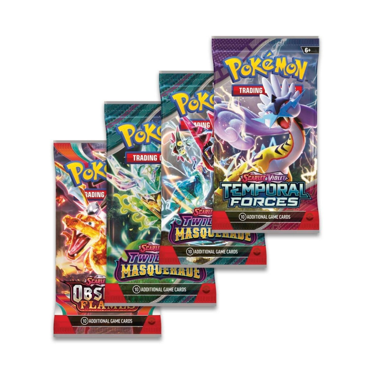 Pokémon TCG: Paradox Clash Tin — Iron Leaves ex (4 Packs + Foil Promo) | Sealed